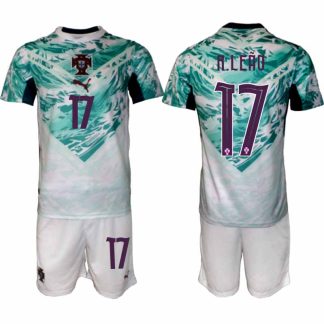 Poceni Nogometni dres Portugalska Gostujoči SP 2026 Rafael Leão #17 + Kratke hlače