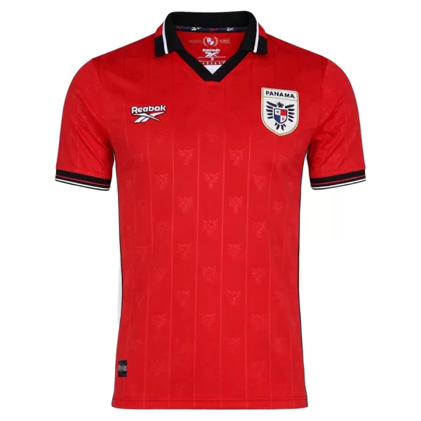 Kupiti Moški Nogometni dres Panama SP 2026 Domači reprezentance rdeča Kratek Rokav