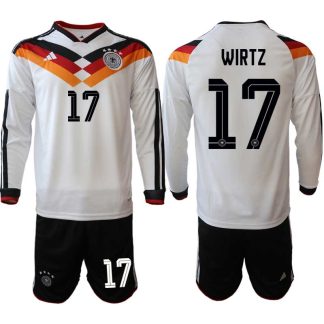 Kupiti Moški Nogometni dres reprezentance Nemčija DFB Florian Wirtz #17 Domači SP 2026 Dolgi Rokav + Kratke hlače