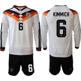 Kupiti Moški Nogometni dres reprezentance Nemčija DFB Joshua Kimmich #6 Domači SP 2026 Dolgi Rokav + Kratke hlače