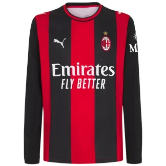 Kupiti Moški nogometni dres AC Milan Domači 2026-27 Dolgi Rokav