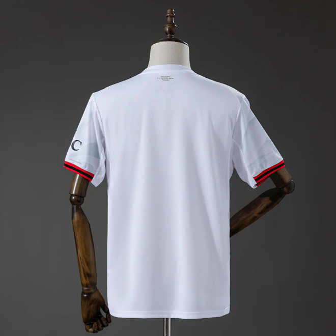 Kupiti Moški nogometni dres AC Milan Gostujoči 2026-27 bela Kratek Rokav