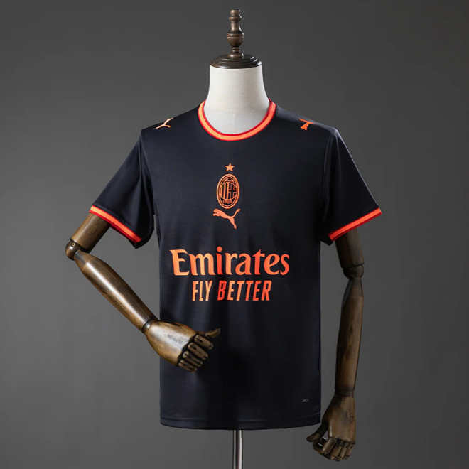 Kupiti Moški nogometni dres AC Milan Tretji 2026-27 črna Kratek Rokav