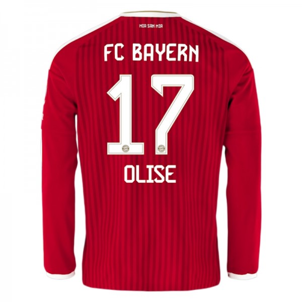 Kupiti Moški nogometni dres FC Bayern München Domači 2026-27 Michael Olise #17 Dolgi Rokav