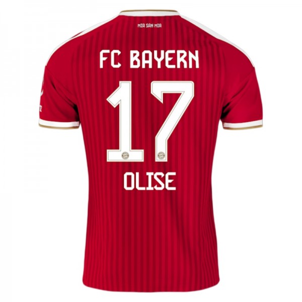 Kupiti Moški nogometni dres FC Bayern München Domači 2026-27 Michael Olise #17 rdeča Kratek Rokav