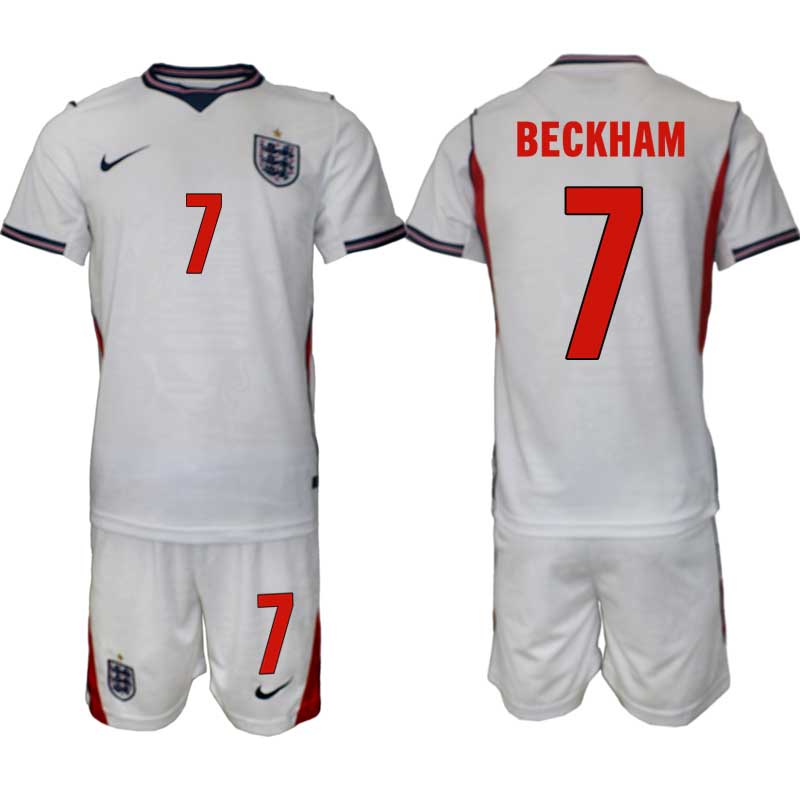 Kupiti Najcenejši Nogometni dres kompleti Anglija SP 2026 reprezentance David Beckham #7 Domači