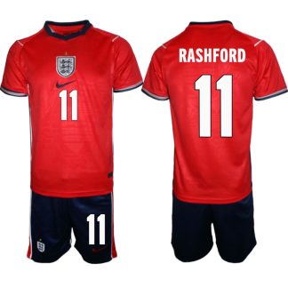 Kupiti Nogometni dres kompleti Anglija SP 2026 reprezentance Marcus Rashford #11 Gostujoči