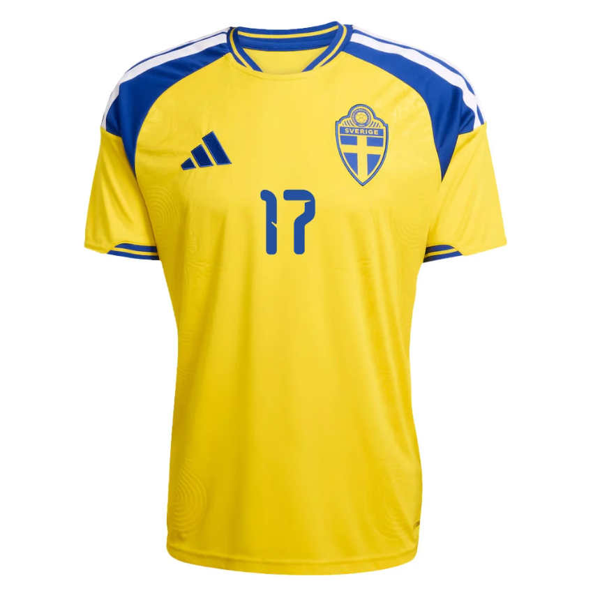 Kupiti Poceni Nogometni dres reprezentance Viktor Gyökeres #17 Švedska Domači SP 2026