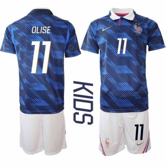 Kupiti Poceni Otroški nogometni dres kompleti Francija SP 2026 reprezentance Michael Olise #11 Domači