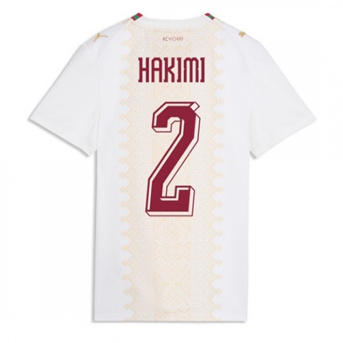 Kupiti Ženski Nogometni dres Maroko SP 2026 Achraf Hakimi #2 Gostujoči reprezentance bela