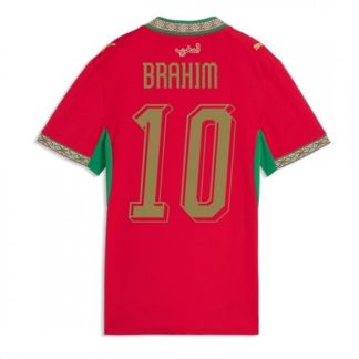 Kupiti Ženski Nogometni dres Maroko SP 2026 Brahim Díaz #10 Domači rdeča