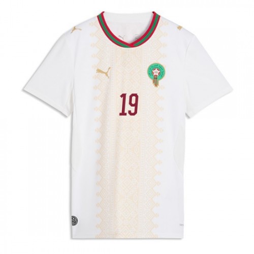 Kupiti Ženski Nogometni dres Maroko SP 2026 Youssef En-Nesyri #19 Gostujoči reprezentance bela
