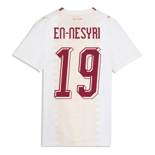 Kupiti Ženski Nogometni dres Maroko SP 2026 Youssef En-Nesyri #19 Gostujoči reprezentance bela