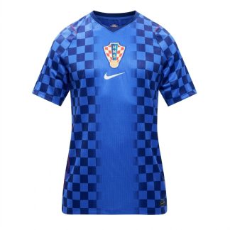 Kupiti Ženski nogometni dres Hrvaška SP 2026 Gostujoči modra Kratek Rokav