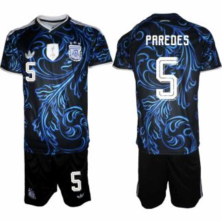 Moški Nogometni dres komplet Argentina reprezentance Leandro Paredes #5 Gostujoči SP 2026