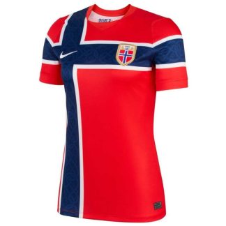Poceni Ženski nogometni Norveška Domači SP 2026 rdeča z lastnim tiskom