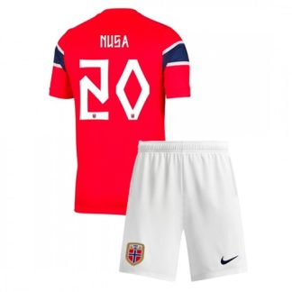 Novi Poceni Otroški nogometni dres Antonio Nusa #20 Norveška Domači SP 2026