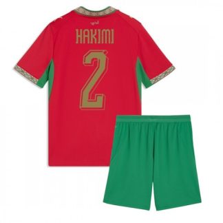 Novi Poceni Otroški nogometni dres kompleti Maroko SP 2026 Achraf Hakimi #2 Domači