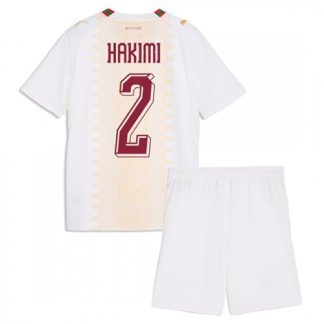 Novi Poceni Otroški nogometni dres kompleti Maroko SP 2026 Achraf Hakimi #2 Gostujoči reprezentance
