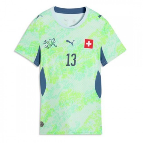 Novi Poceni Ženski Nogometni dres Švica reprezentance Ricardo Rodriguez #13 Gostujoči SP 2026 zelena