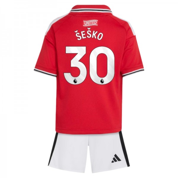 Kupiti Benjamin Sesko #30 Otroški nogometni dres Manchester United 2026/27 Domači