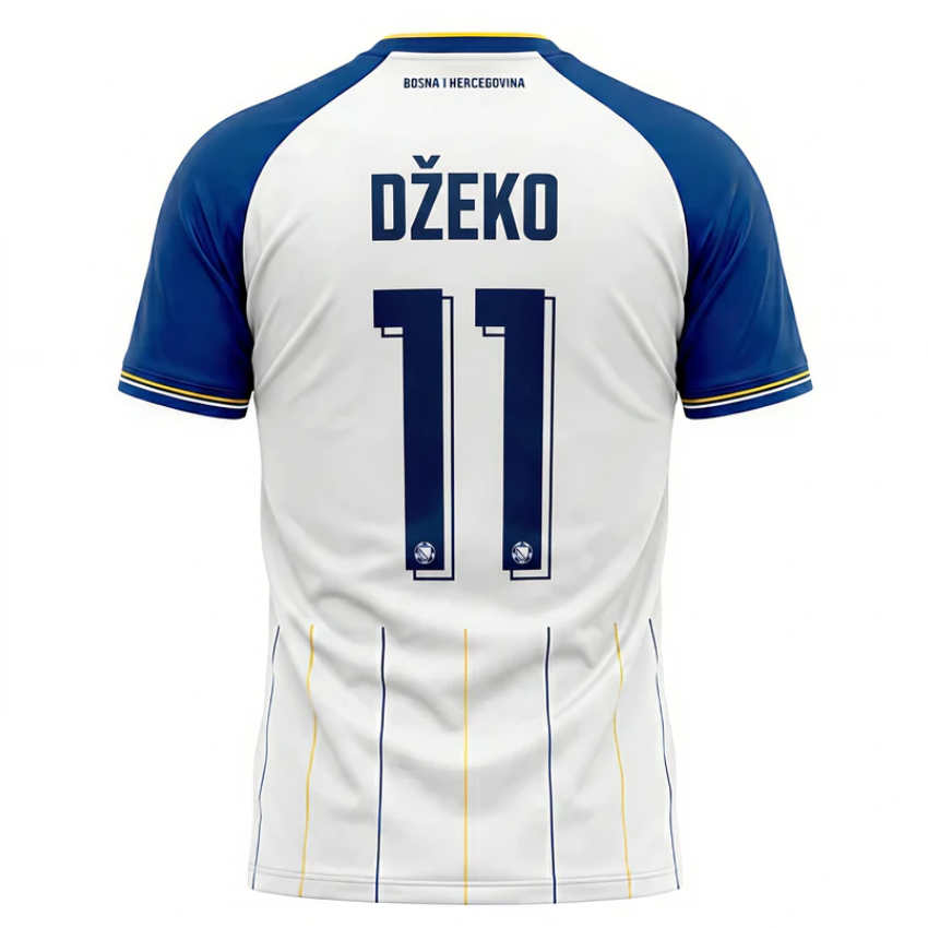 Kupiti Edin Džeko #11 Nogometni dres Bosna in Hercegovina SP 2026 Gostujoči 2026/27