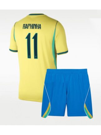 Kupiti Otroški Nogometni dres kompleti Brazilija SP 2026 Raphinha Belloli #11 Domači