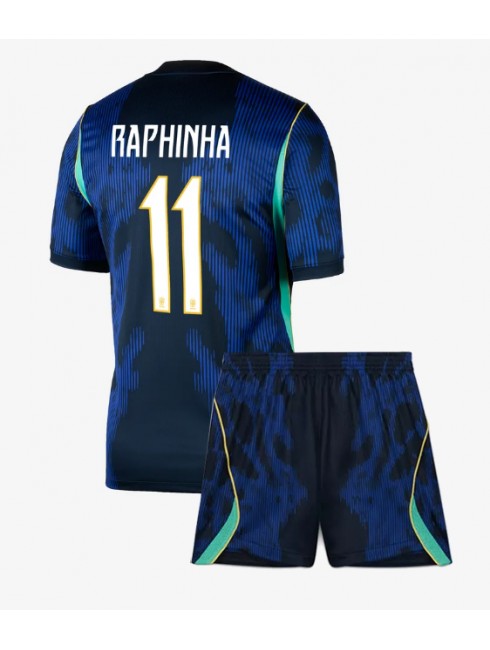 Kupiti Otroški Nogometni dres kompleti Brazilija SP 2026 Raphinha Belloli #11 Gostujoči