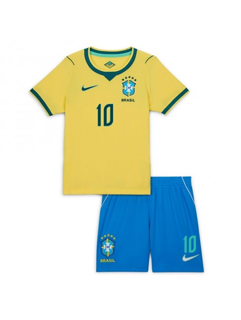 Kupiti Otroški Nogometni dres kompleti Brazilija SP 2026 Vinicius Junior #10 Domači