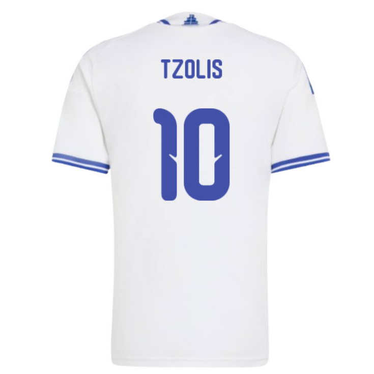 Kupiti Poceni Nogometni dres reprezentance Grčija SP 2026 Christos Tzolis #10 Domači