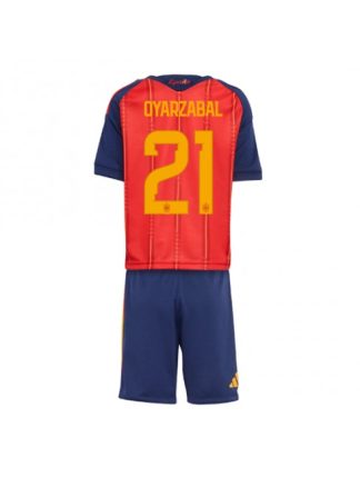 Najcenejši Dresi Španija SP 2026 Mikel Oyarzabal #21 Domači dres za otroke kompleti