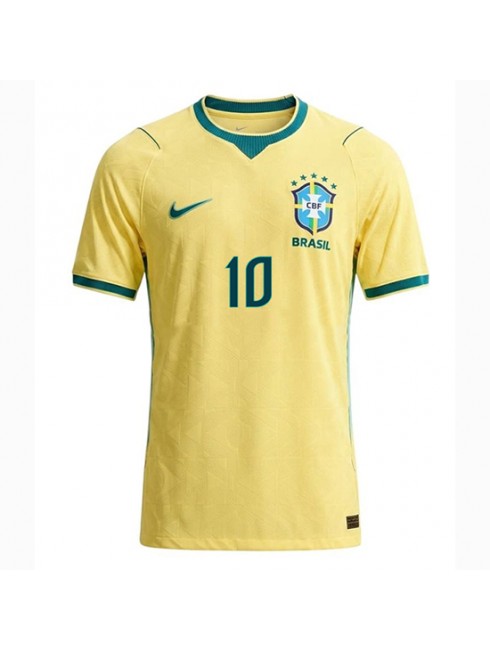 Najcenejši Moški Nogometni dres Brazilija SP 2026 Vinicius Junior #10 Domači rumena Kratek rokav