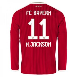 Najcenejši Moški nogometni dres FC Bayern München Domači 2026-27 Nicolas Jackson #11 Dolgi Rokav