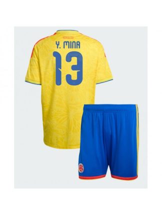 Najcenejši Nogometne majice za otroke kompleti Kolumbija SP 2026 Yerry Mina #13 Domači
