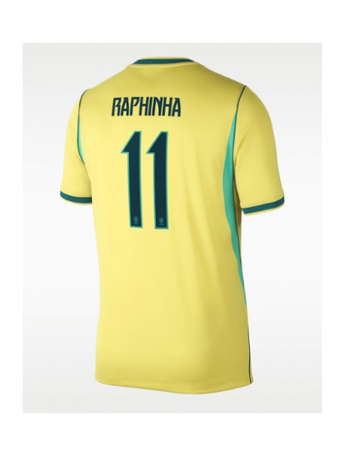 Najcenejši Novi Moški dres SP 2026 Brazilija Raphinha Belloli #11 Domači rumena Kratek rokav