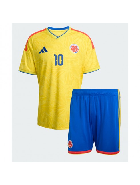Najcenejši Otroški Nogometni dres kompleti Kolumbija SP 2026 James Rodriguez #10 Domači