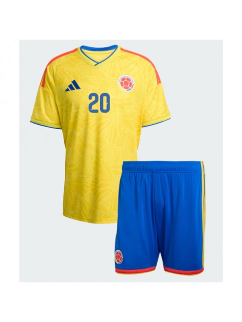 Najcenejši Otroški Nogometni dres kompleti Kolumbija SP 2026 Juan Fernando Quintero #20 Domači