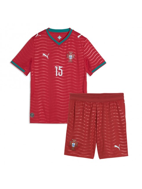 Najcenejši Otroški Nogometni dres kompleti Portugalska Joao Neves #15 Domači SP 2026