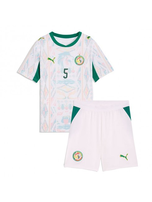 Najcenejši Otroški Nogometni dres kompleti Senegal SP 2026 Domači tisk Idrissa Gueye #5