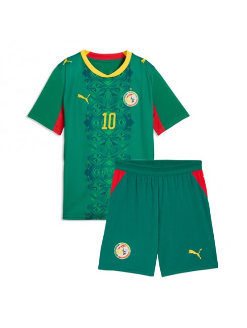 Najcenejši Otroški Nogometni dres kompleti Senegal SP 2026 Sadio Mane #10 Gostujoči zelena