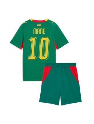 Najcenejši Otroški Nogometni dres kompleti Senegal SP 2026 Sadio Mane #10 Gostujoči zelena