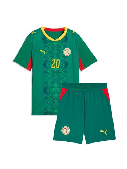 Najcenejši Otroški Nogometni dres kompleti reprezentance Senegal SP 2026 Habib Diallo #20 Gostujoči