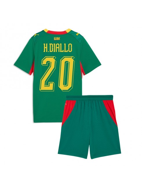 Najcenejši Otroški Nogometni dres kompleti reprezentance Senegal SP 2026 Habib Diallo #20 Gostujoči