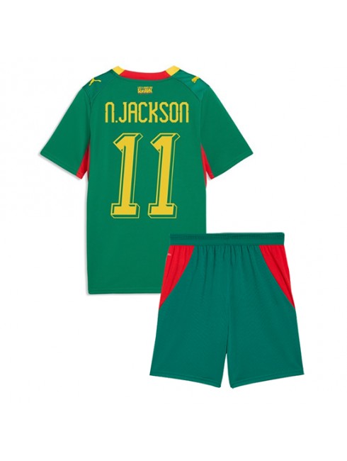 Najcenejši Otroški dres za nogomet kompleti reprezentance Senegal SP 2026 Nicolas Jackson #11 Gostujoči