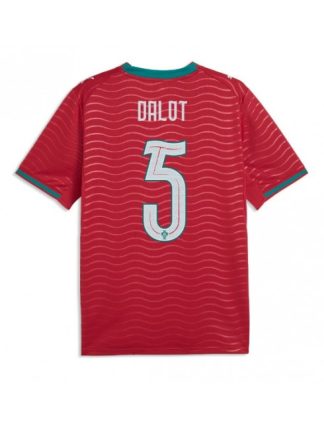 Nogometni dres Portugalska SP 2026 Diogo Dalot #5 Domači Kratek rokav
