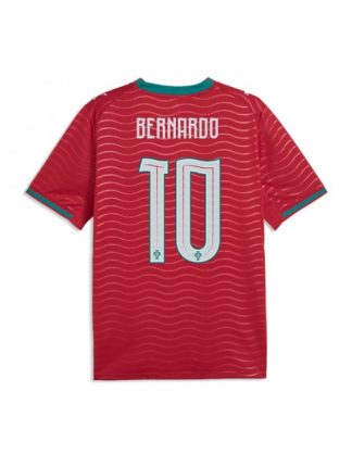 Nogometni dres po naročilu Portugalska SP 2026 Bernardo Silva #10 Domači Kratek rokav