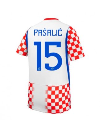 Nogometni dres poceni Hrvaška SP 2026 Mario Pasalic #15 Domači Kratek rokav