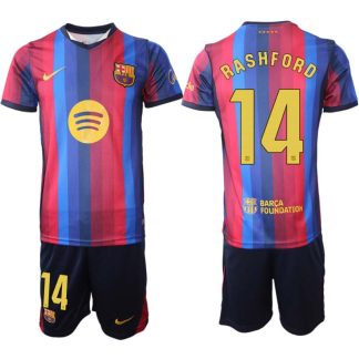 Kupiti Moški Nogometni dres kompleti FC Barcelona 2026-27 Marcus Rashford #14 Domači