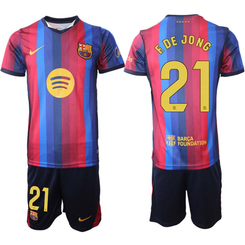 Kupiti Novi Nogometni dres kompleti FC Barcelona 2026-27 Frenkie de Jong #21 Domači