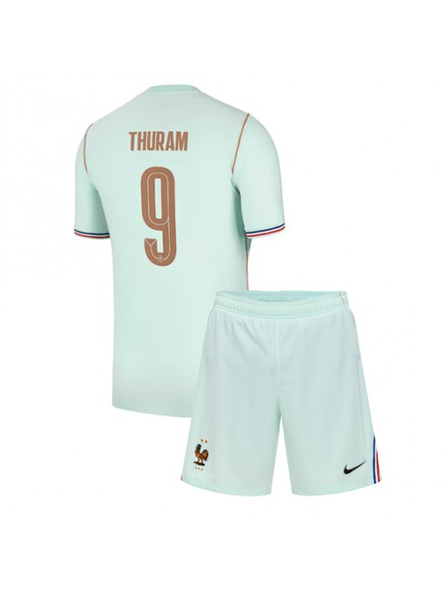 Kupiti Novi Otroški Nogometni dres Francija Marcus Thuram #9 Gostujoči SP 2026 kompleti
